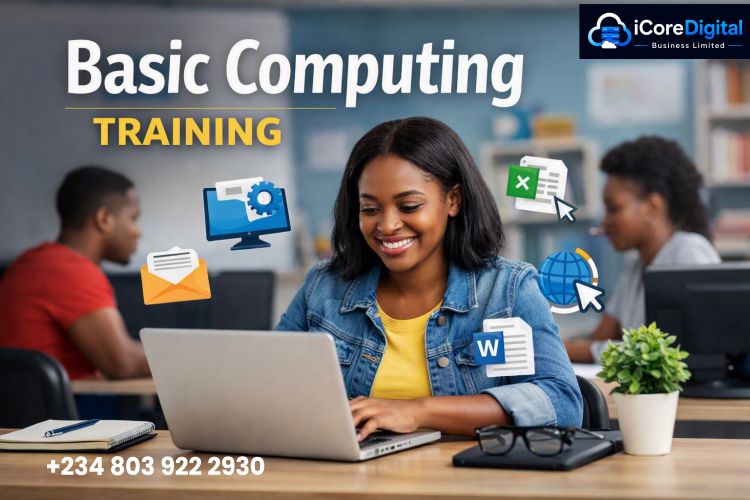 Basic computing curriculum training at iCore Digital Abule-Egba
