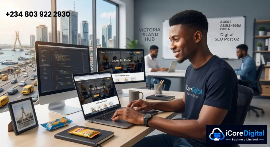 Affordable website development services by iCore Digital in Abule Egba and Ogba, Lagos